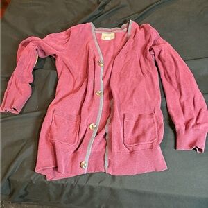Children's Burgundy Cardigan with Pockets